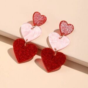 Heart Drop Earrings
